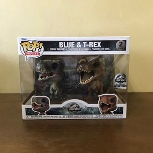 Blue & T-Rex Jurassic World The Exhibition Limited Edition Funko Pop